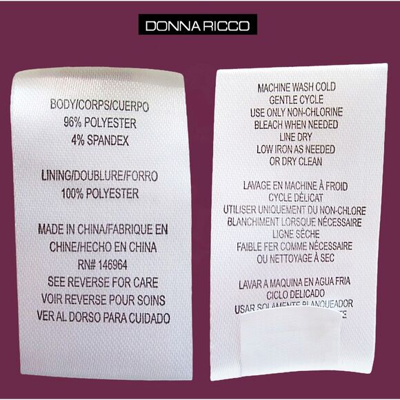 DONNA RICCO NEW Romantic Floral Cold Shoulder V-Neck Sheath Dress 10 - Picture 11 of 12